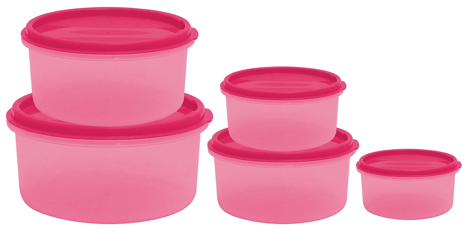 India Desire : Amazon Steal Deal : Buy Princeware SF Package Container Set, 5-Pieces at Rs. 85 [MRP : Rs 199]